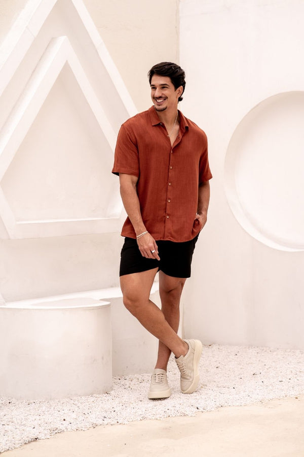 Short Alfaiataria Positano Preto- Linha Resort