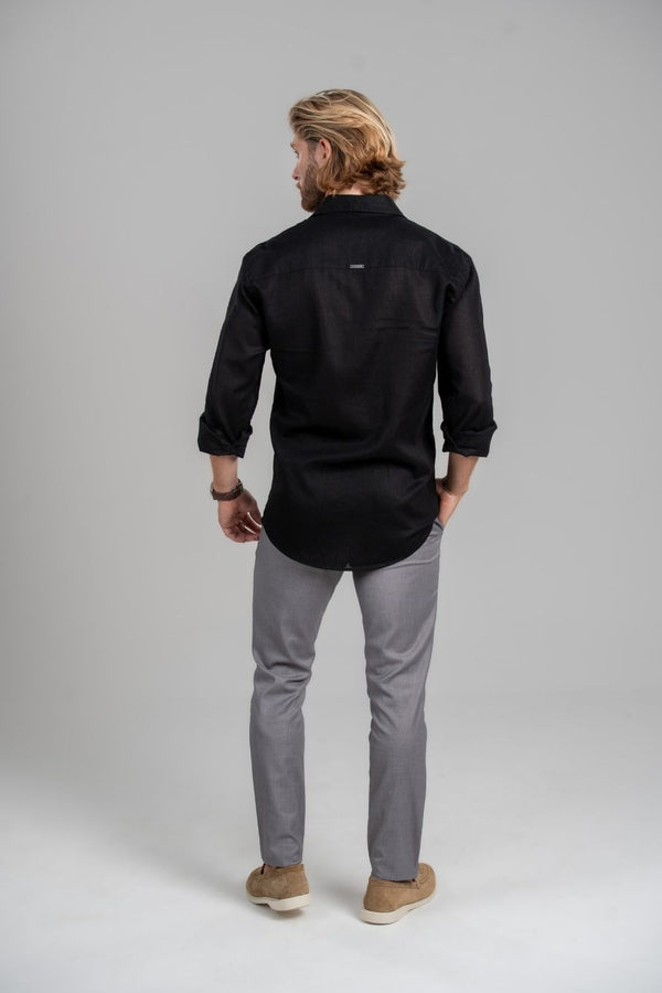 Camisa Portofino Preta – Linha Resort