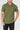 Camisa Polo Rich Tricô Texturizada Sem Botão - Linha Rich - Verde Militar
