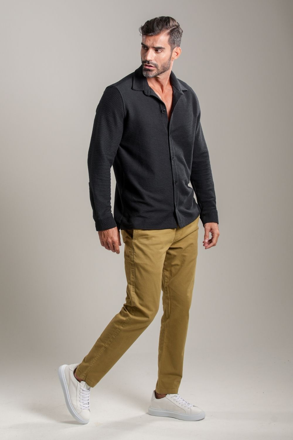 Camisa Texture Preta - Linha Urban