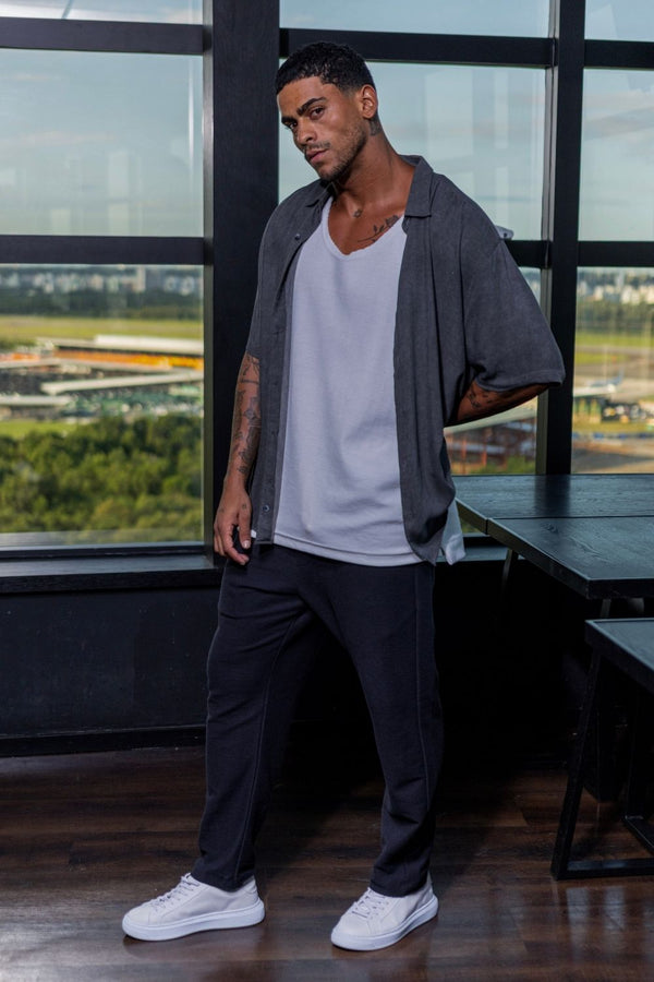 Camisa Easy Vibe Vintage Preta - Linha Urban