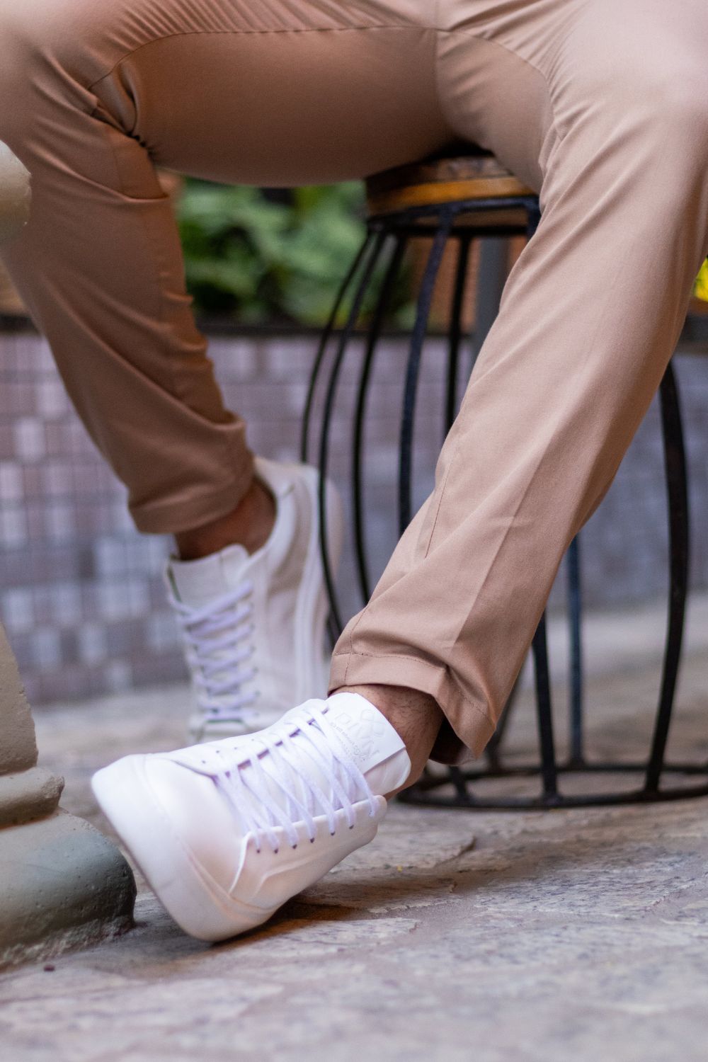 Calça Roman Alfaiataria Com Ajuste Cintura Caqui - Linha Rich