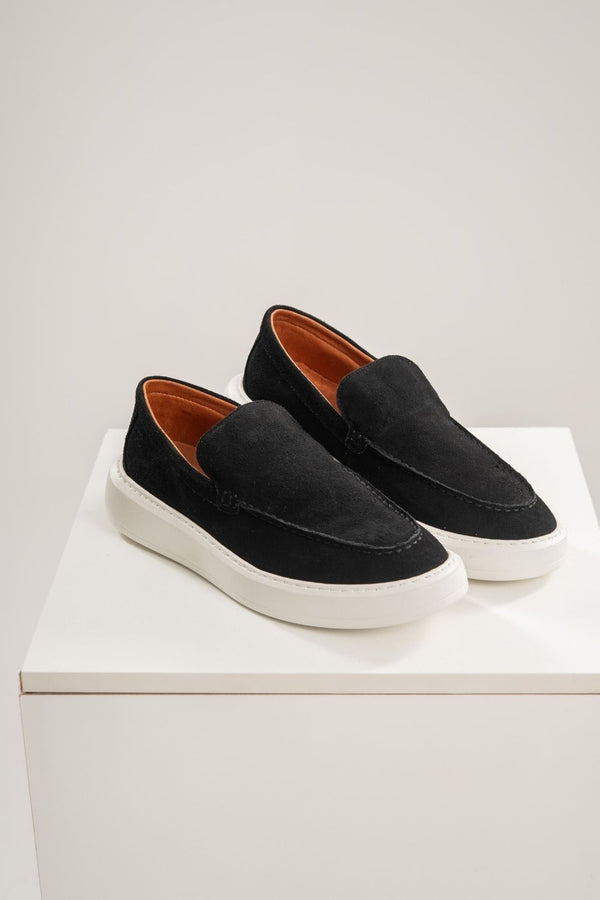 Loafer Portofino Camurça - Linha Resort - Preto