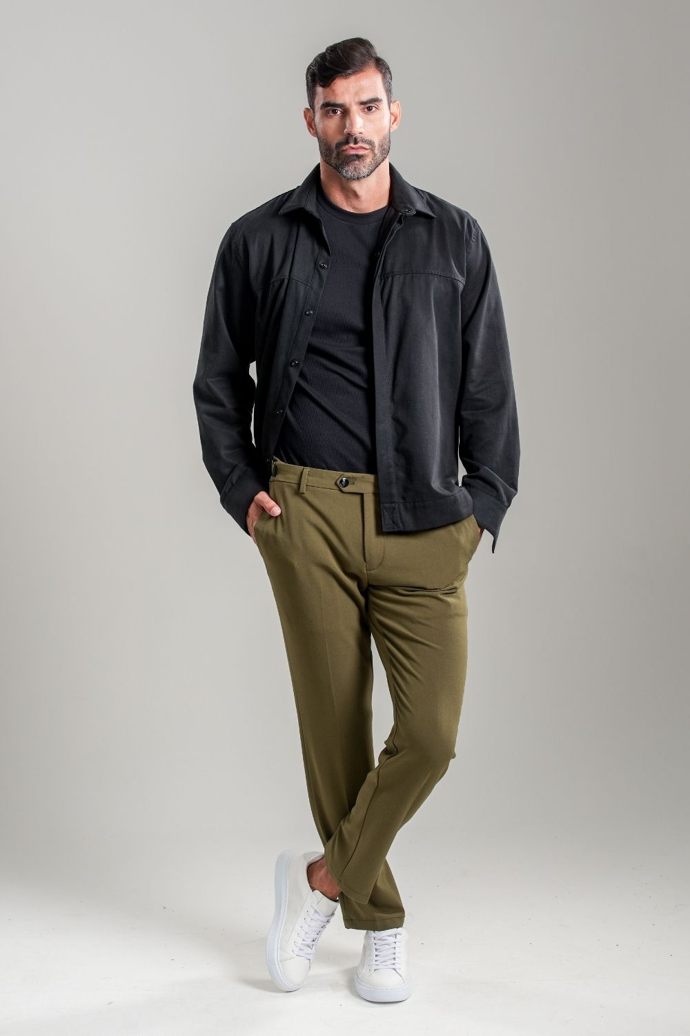 Calça Roman Confort Tec - Linha Rich - Verde Militar