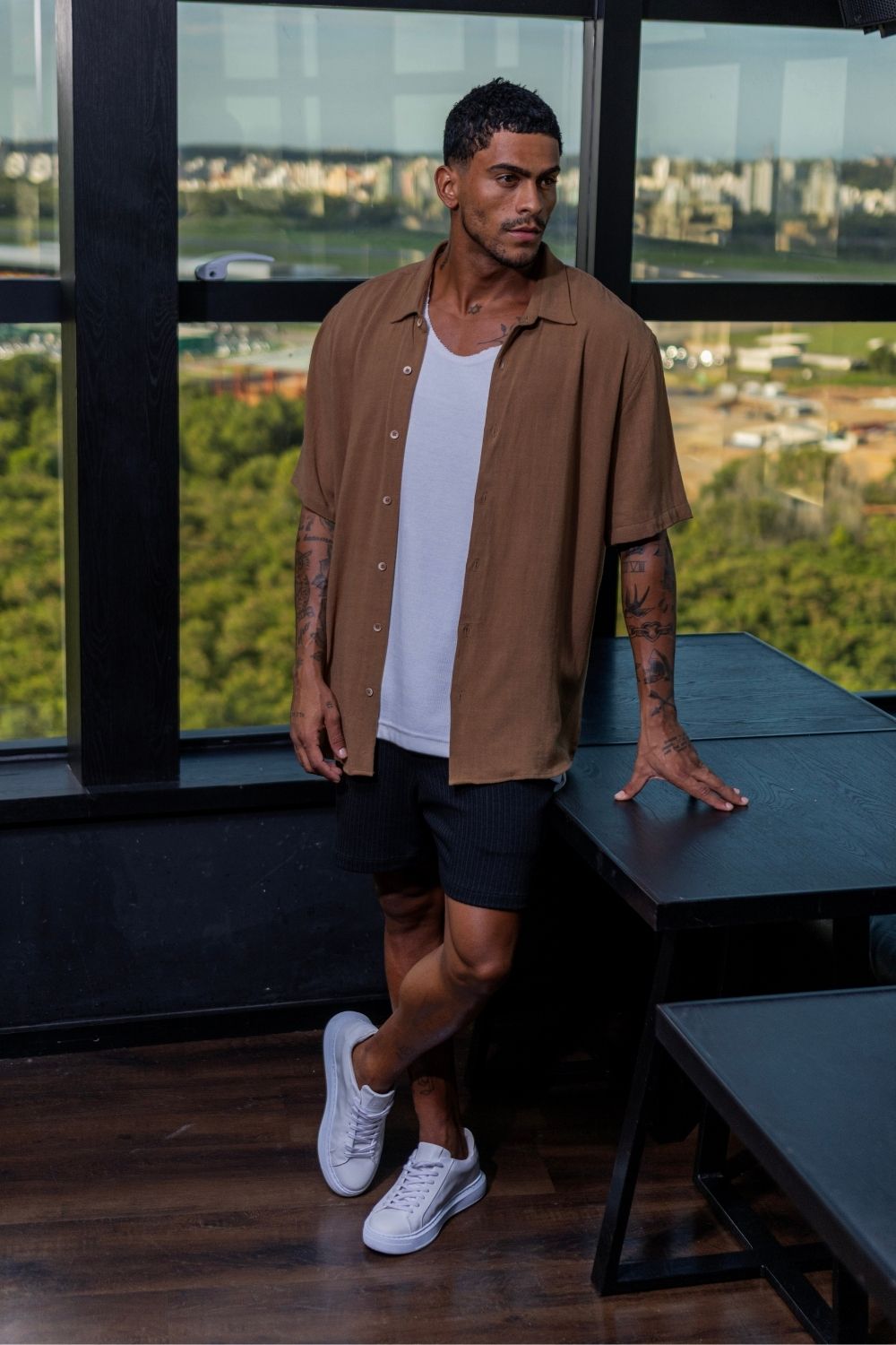 Camisa Great Time - Linha Urban - Marrom