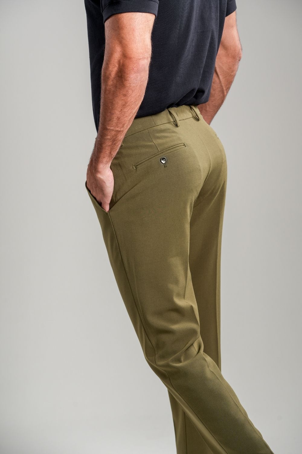 Calça Roman Confort Tec - Linha Rich - Verde Militar