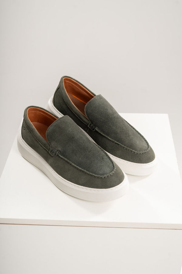 Loafer Portofino Camurça - Linha Resort - Verde Musgo