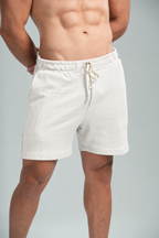 Short Tricô Paradizo Off White - Linha Urban