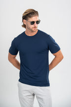 Camiseta Tacto Modal Azul Escuro - Linha Essential