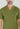 Camisa Polo Rich Tricô Texturizada Sem Botão - Linha Rich - Verde Militar