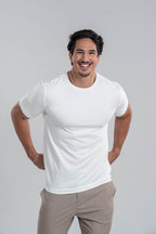 Camiseta Tacto Modal Off White - Linha Essential
