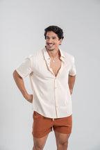 Camisa Vegas Liocel Off Rose - Linha Urban