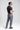 Conjunto Camiseta Tacto Modal Preta + Calça Linho Amalfi Chumbo