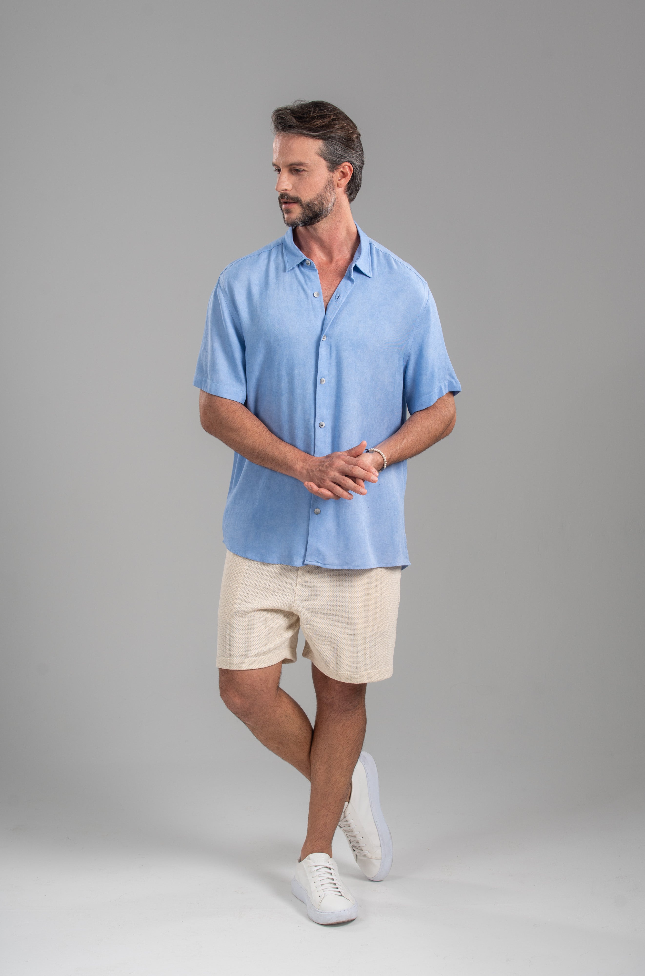 Camisa Easy Vibe Vintage Azul - Linha Urban