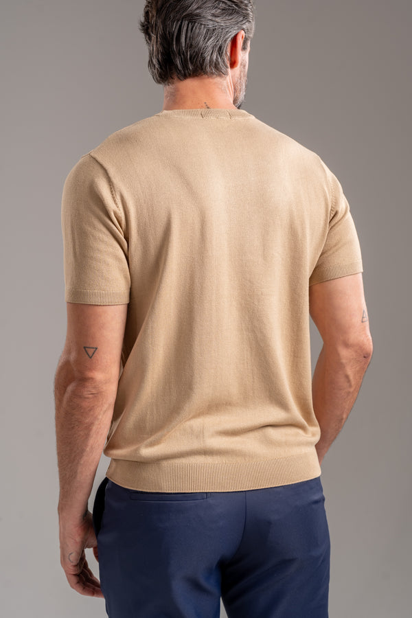 Camiseta Blaine Tricô Marrom - Linha Rich