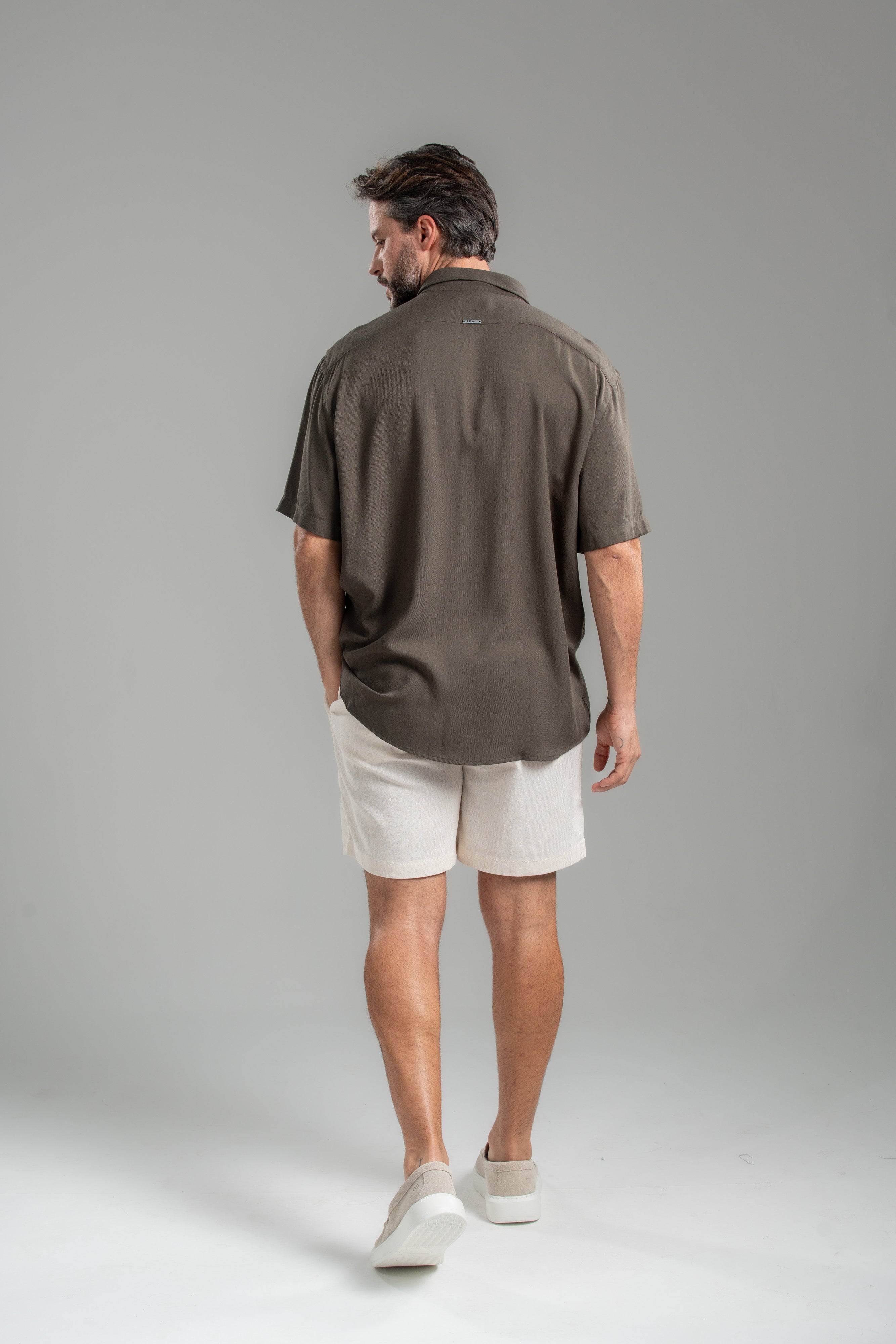 Camisa Easy Vibe Verde Acinzentado - Linha Urban