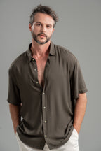 Camisa Easy Vibe Verde Acinzentado - Linha Urban